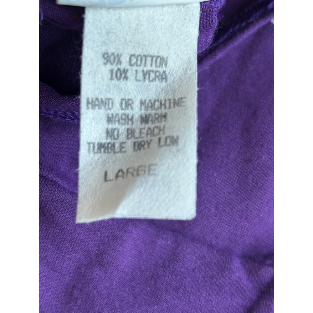 Ezradanze Purple Cotton Lycra Dance Leotard Set of 2 Made in USA Large - Picture 4 of 4